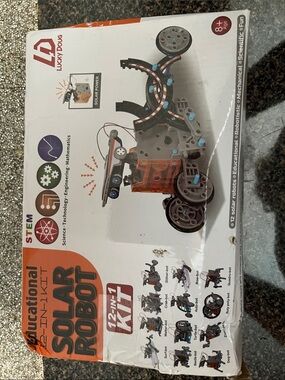 Educational Solar Robot Kit - Orange & Gray